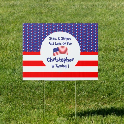 Stars and Stripes 1st Birthday
