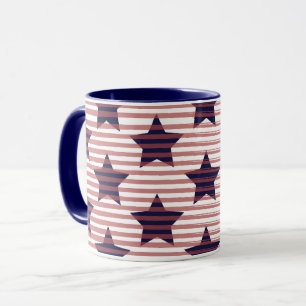 Stars and Stripes 4th of July America Chic Mug