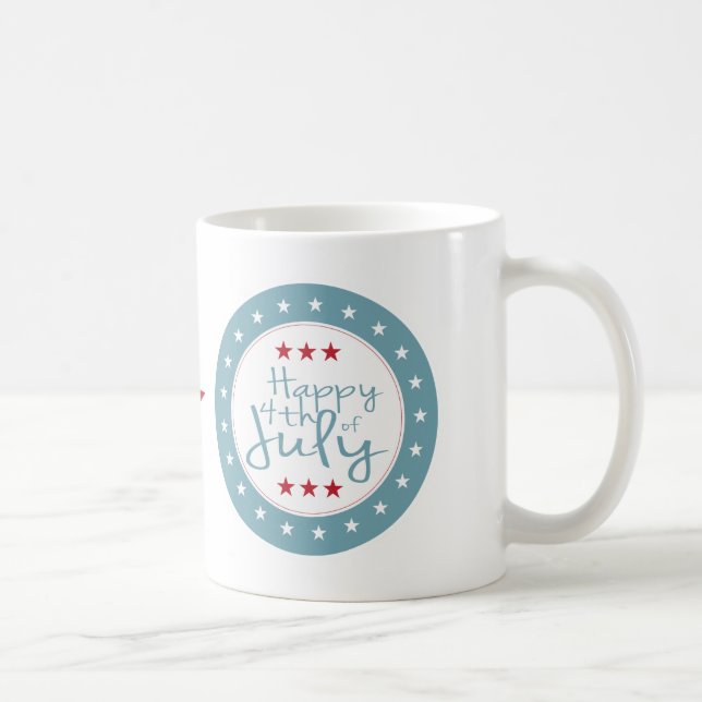 Stars and Stripes 4th of July Coffee Mug (Right)