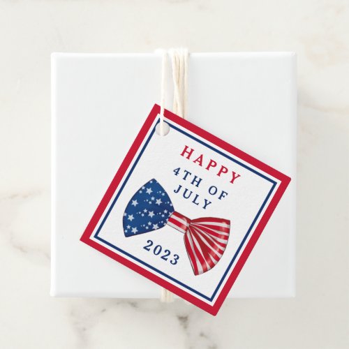 Stars And Stripes 4th Of July Favor Tags