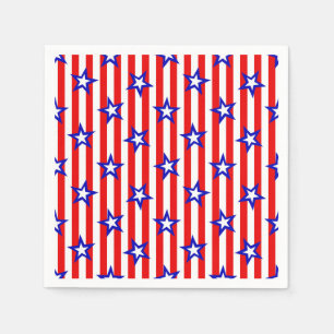 Stars and Stripes 4th of July Napkins