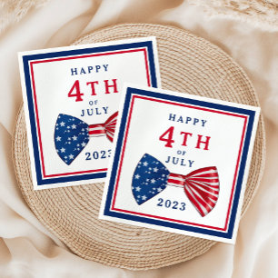 Stars And Stripes 4th Of July Napkins
