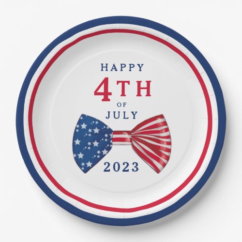 Stars And Stripes 4th Of July  Paper Plates