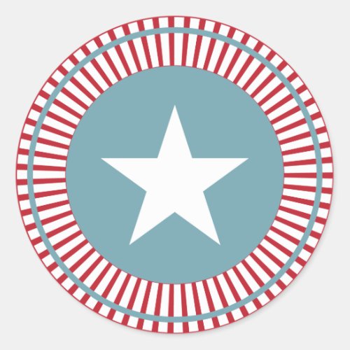 Stars and Stripes 4th of July Stickers