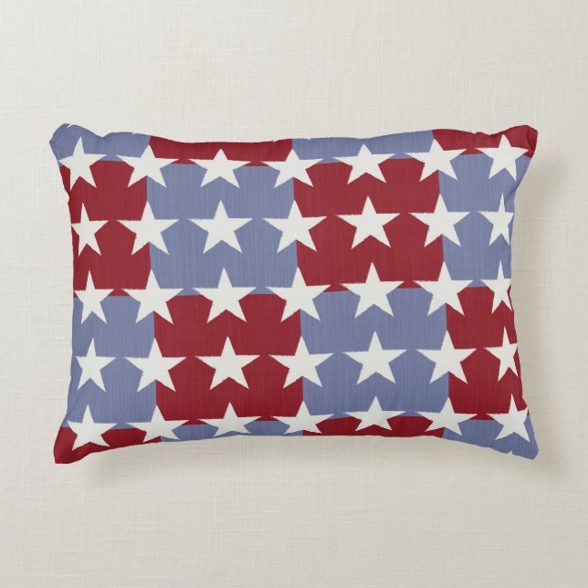 Stars and Stripes Accent Pillow (Front)