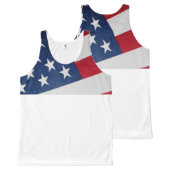 Stars and Stripes All-Over-Print Tank Top (Front and Back)