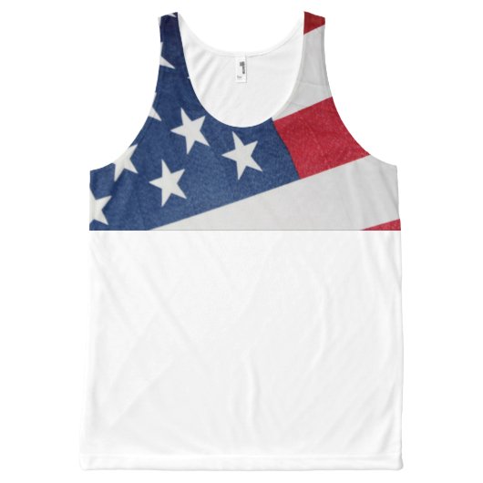 Stars and Stripes All-Over-Print Tank Top (Front)