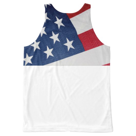 Stars and Stripes All-Over-Print Tank Top (Back)