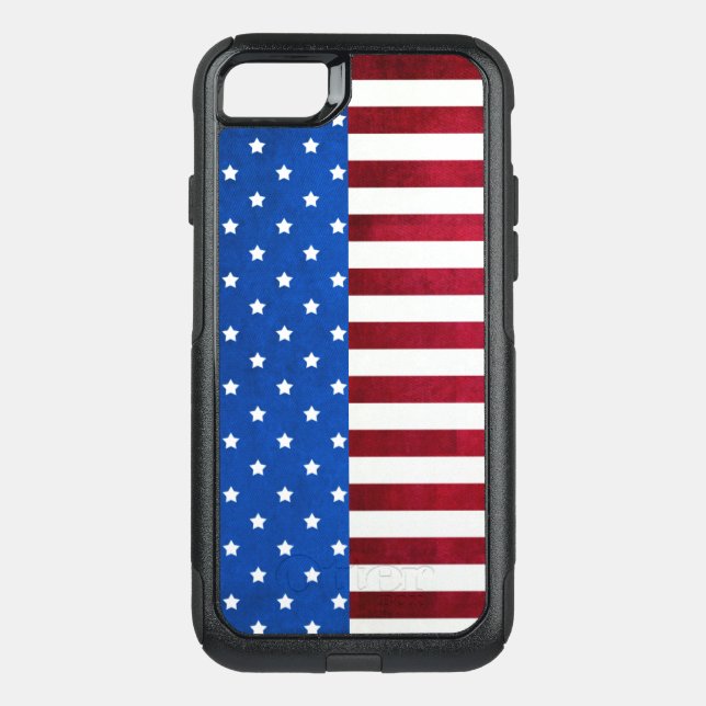 Stars and Stripes-American Flag by Shirley Taylor Otterbox iPhone Case (Back)