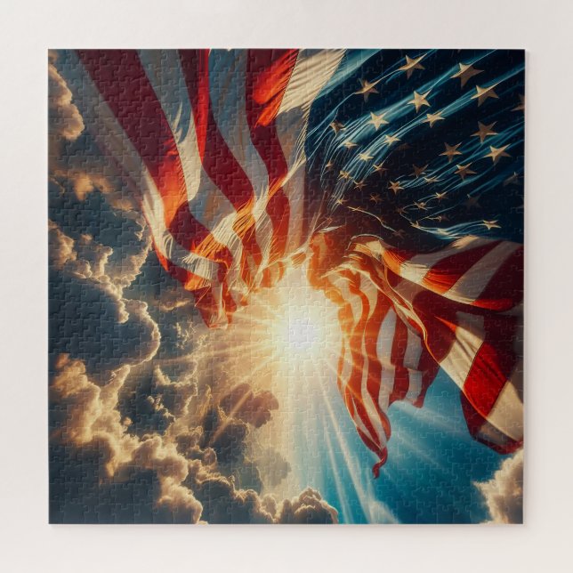 Stars and Stripes, American FLAG, Old Glory, Jigsaw Puzzle (Horizontal)