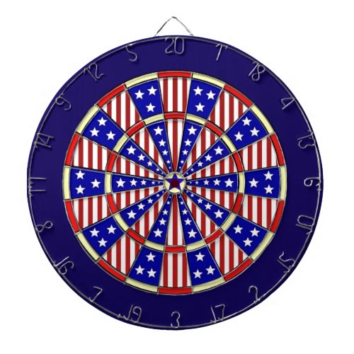 Stars and Stripes American Flag Patriotic Dartboard