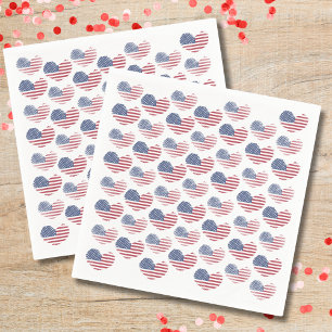 Stars And Stripes American Flag Patriotic Napkins
