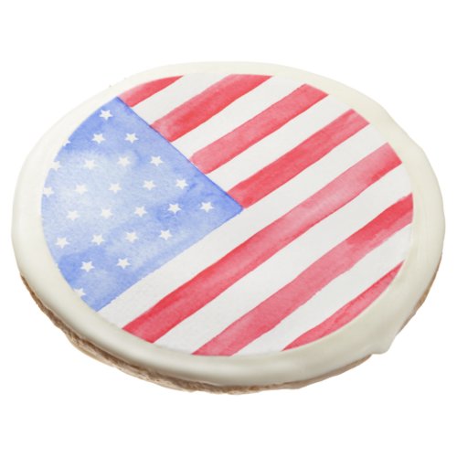 Stars and Stripes American Flag    Sugar Cookie