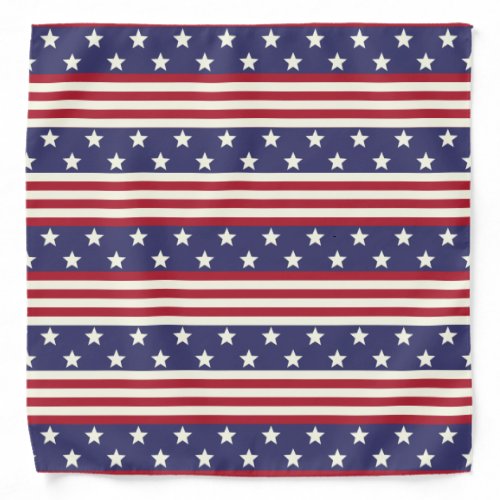 Stars and Stripes American Flag USA Patriotic Bandana