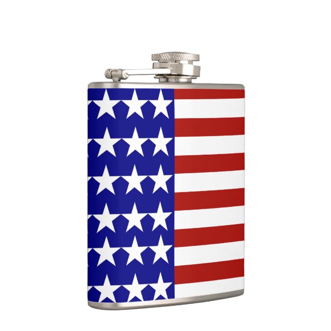 Stars and Stripes Background Flask (Right)