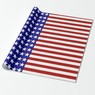 Stars and Stripes Background Wrapping Paper