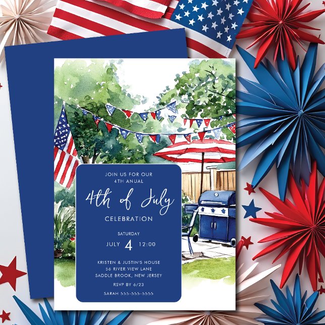 Stars and Stripes BBQ Bash Invitation (Creator Uploaded)