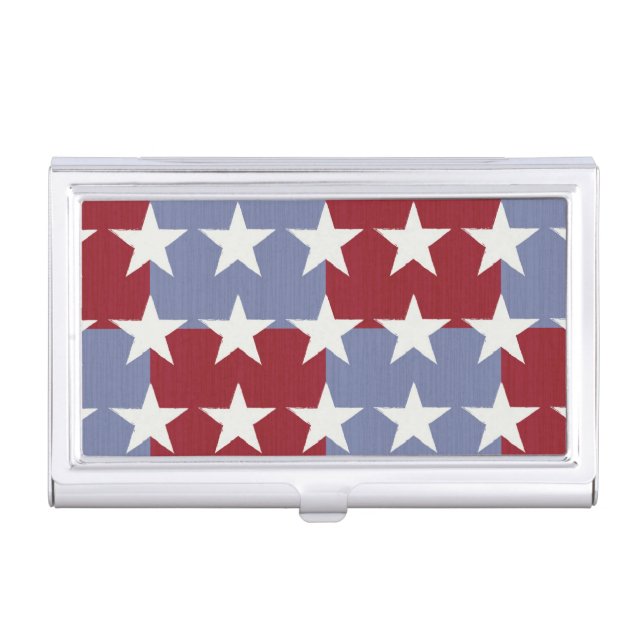Stars and Stripes Business Card Case (Front)