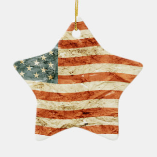 Stars and Stripes Ceramic Ornament