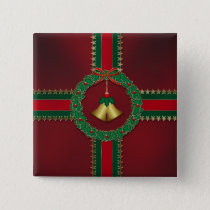 Stars and Stripes Christmas Button