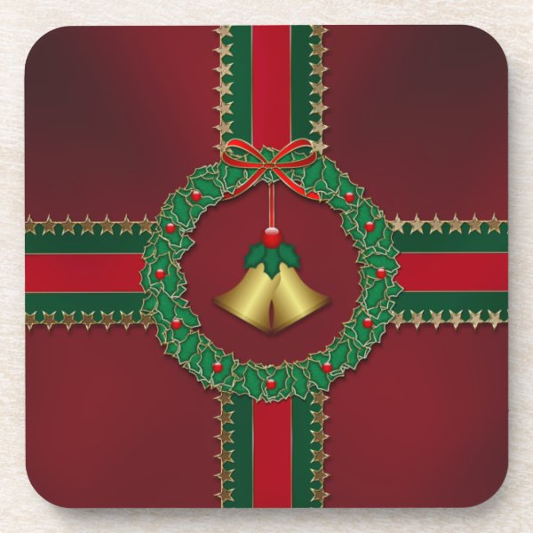 Stars and Stripes Christmas Cork Coaster