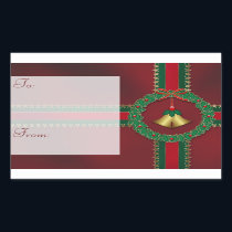 Stars and Stripes Christmas Gift Tag Stickers