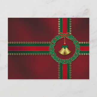 Stars and Stripes Christmas Postcard
