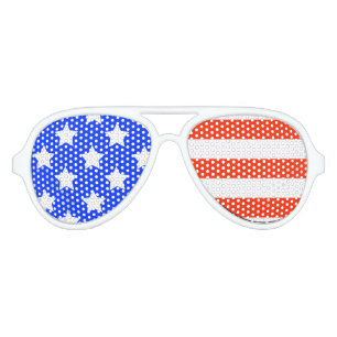 Stars and Stripes Design Party Glasses