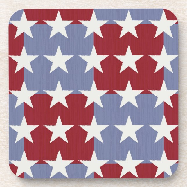 Stars and Stripes Drink Coaster (Front)