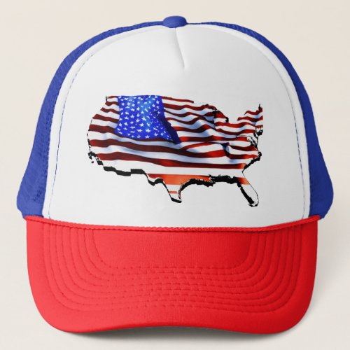 Stars and Stripes Embroidered Baseball Cap