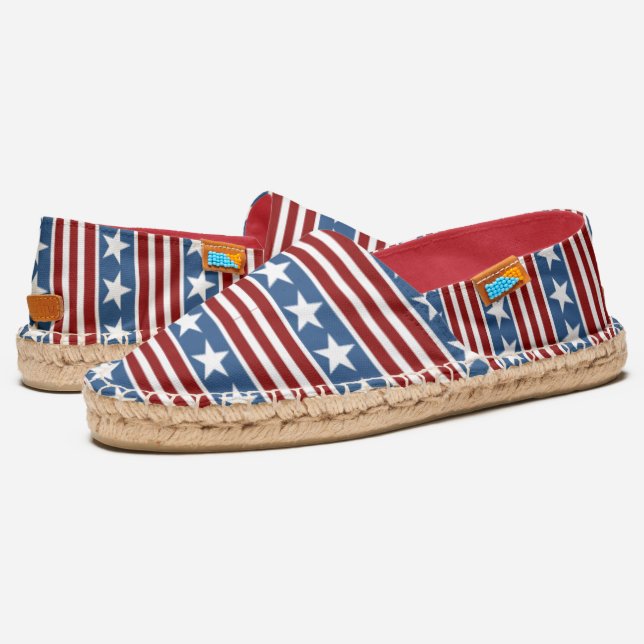 Stars and Stripes Espadrilles (Angled)