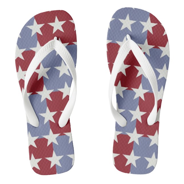 Stars and Stripes Flip Flops (Footbed)