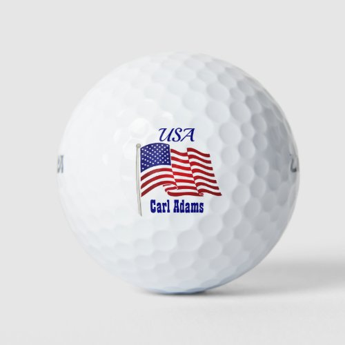 Stars and Stripes Golf Balls