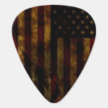 Stars And Stripes Grunge Guitar Pick at Zazzle