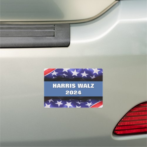 Stars and Stripes HARRIS WALZ 2024 Car Magnet