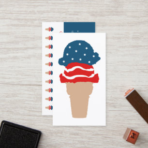 stars and stripes ice cream loyalty punch card