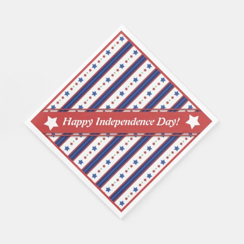 Stars and Stripes Independence Day Paper Napkins