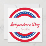 Stars and Stripes Independence Day Party Invitation