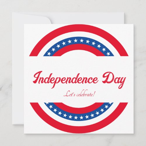 Stars and Stripes Independence Day Party Invitation