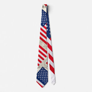 Stars and Stripes Independence Neck Tie