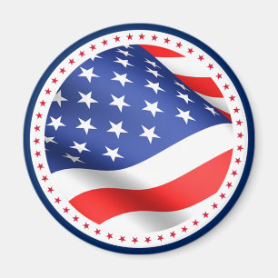 Stars And Stripes Kitchen Magnet