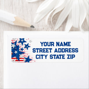 Stars and Stripes Label