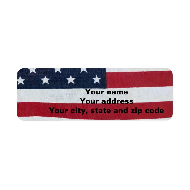 Stars and Stripes Label (Front)