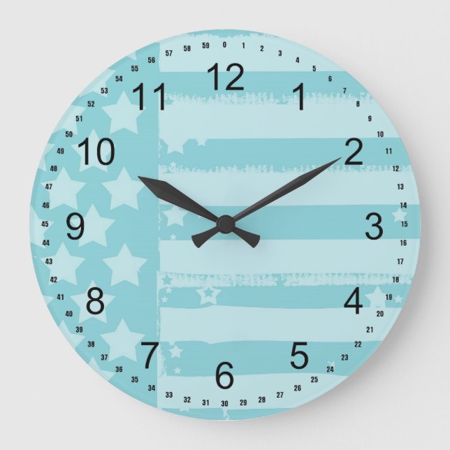 Stars and Stripes Large Clock (Front)