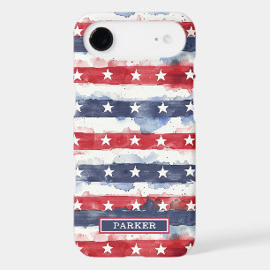 Stars and Stripes Monogrammed iPhone 17 Air Case