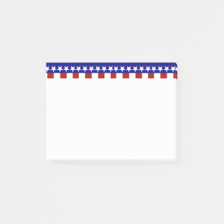 Stars and Stripes of Red White And Blue Post-it Notes