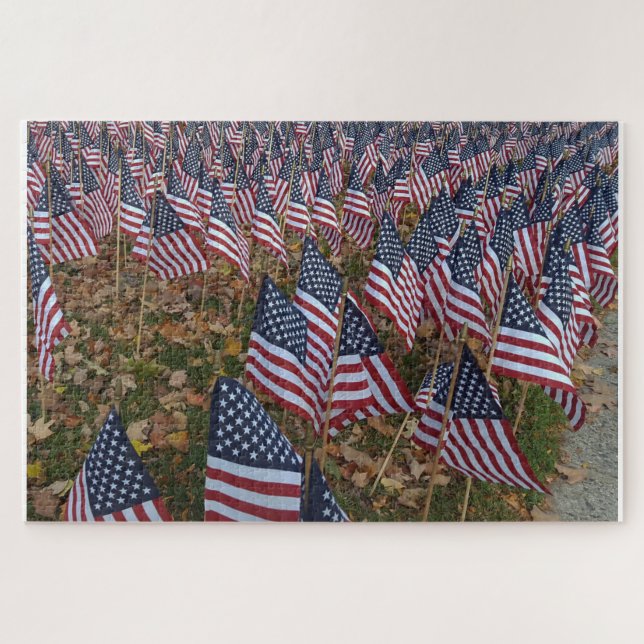 Stars and Stripes our Veterans Jigsaw Puzzle (Horizontal)