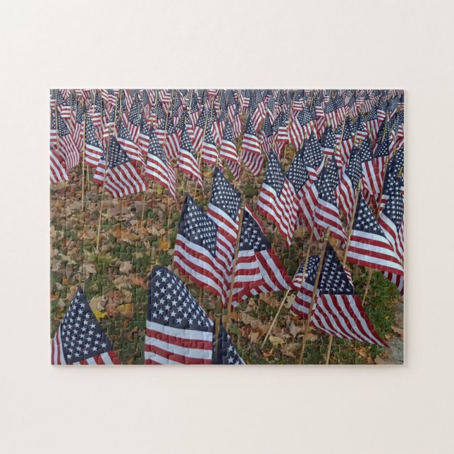 Stars and Stripes our Veterans Jigsaw Puzzle (Horizontal)