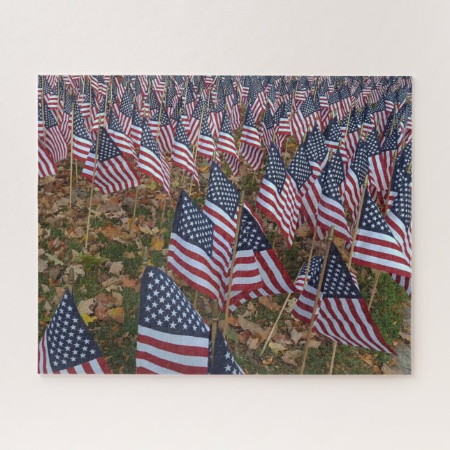 Stars and Stripes our Veterans Jigsaw Puzzle (Horizontal)