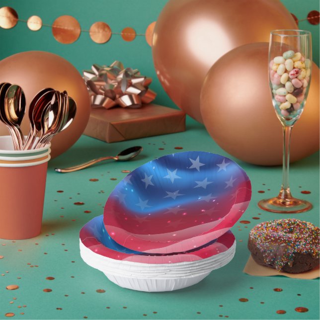 Stars and Stripes Paper Bowls (Multi)